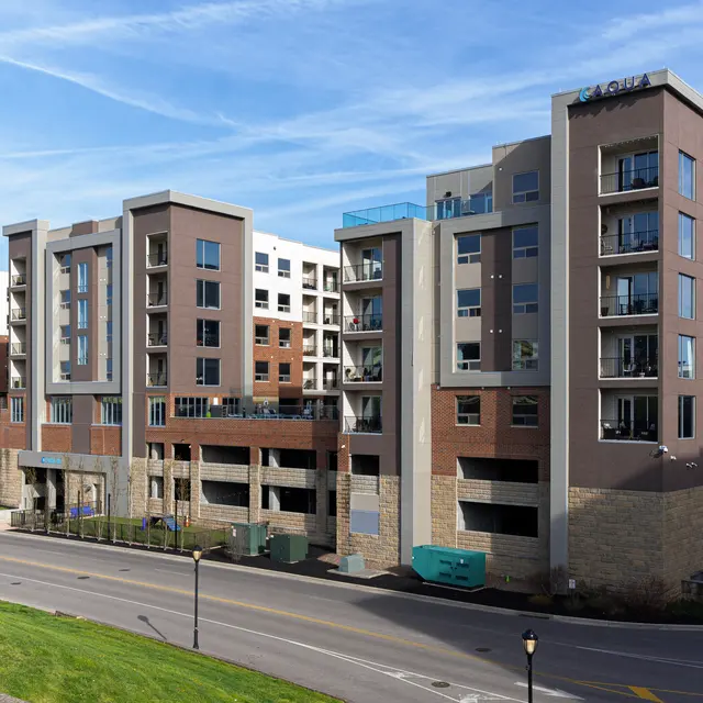 Aqua on the Levee - City, Building, Building Complex