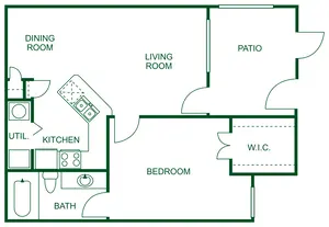 One Bedroom One Bathroom-A 60