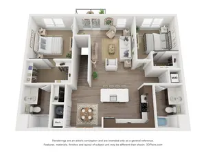 2 Bed 2 Bath