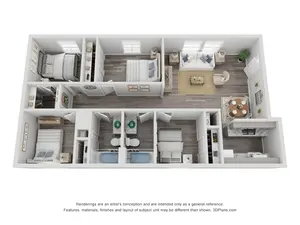 4x2 Luxury Renovated 1150 sq ft