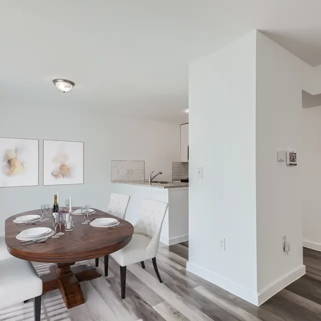 Mueller Crossing - Indoors, Interior Design, Table