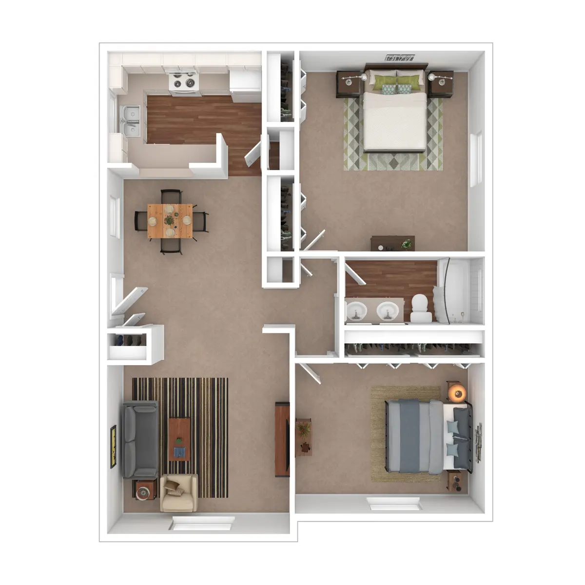 Town South Villas - Indoors, Interior Design, Monitor