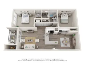 2 Bedroom 1 Bathroom