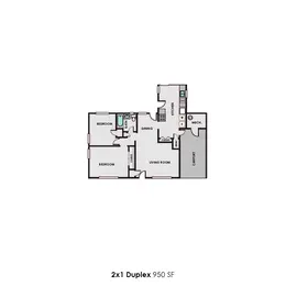 Two Bedroom One Bath Single Story Duplex Two Bedroom One Bath Single Story Duplex