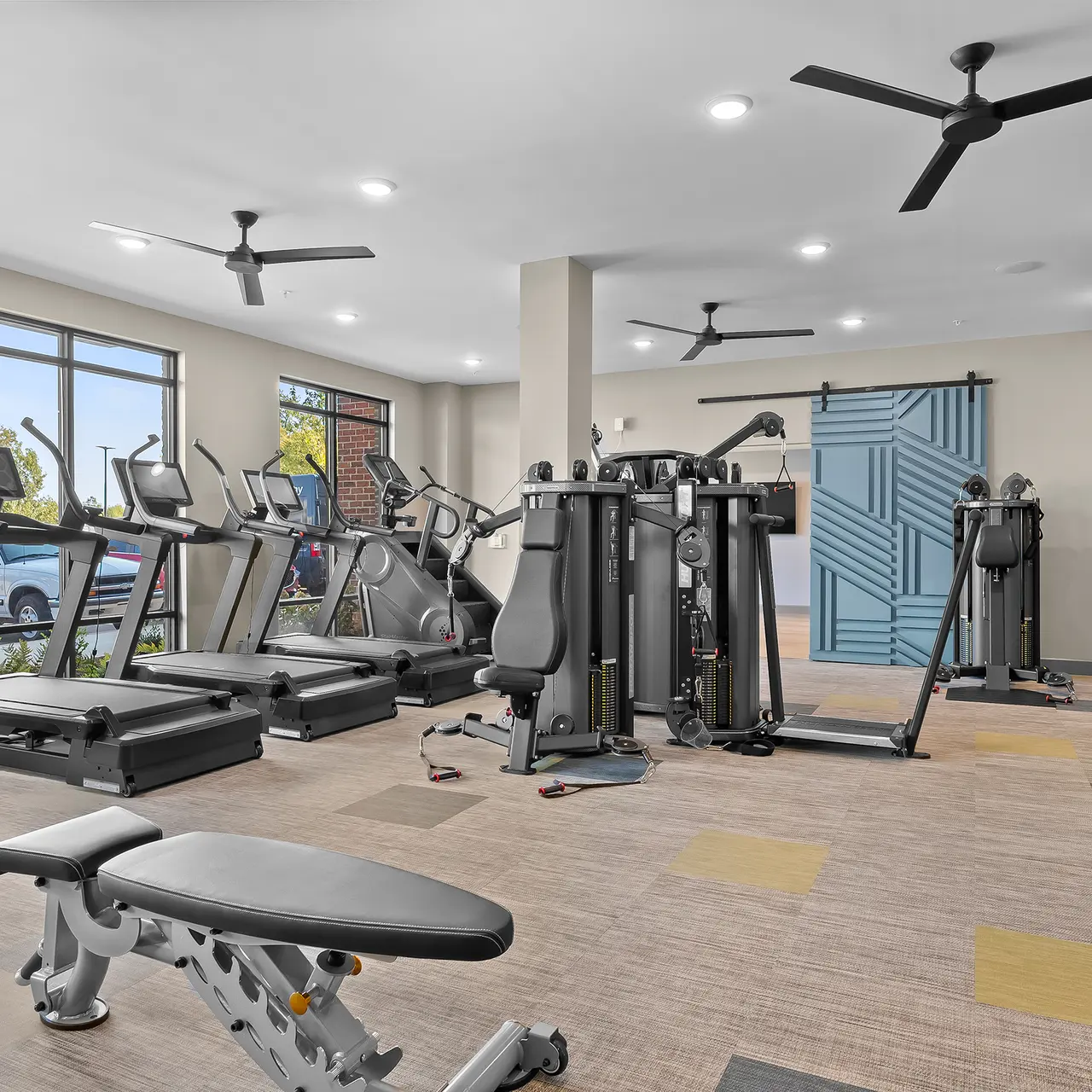 District Midtown - Fitness, Working Out, Ceiling Fan