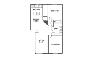 2 Bedroom 1 Bathroom