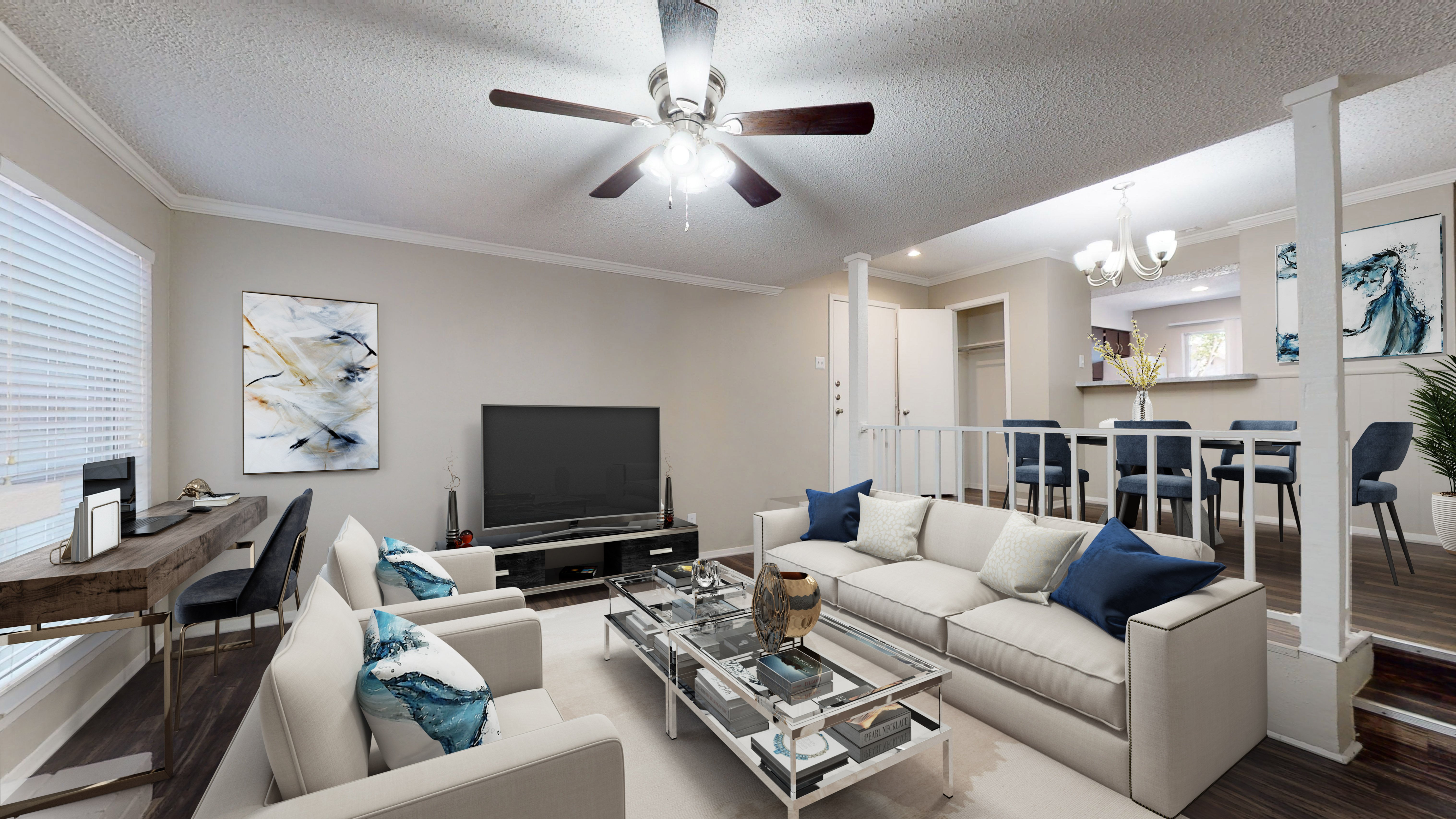 Woodlands of Arlington Apartments - Table, Home Decor, Living Room