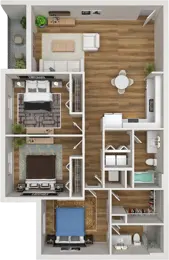 3 Bedroom, 2 Bathroom