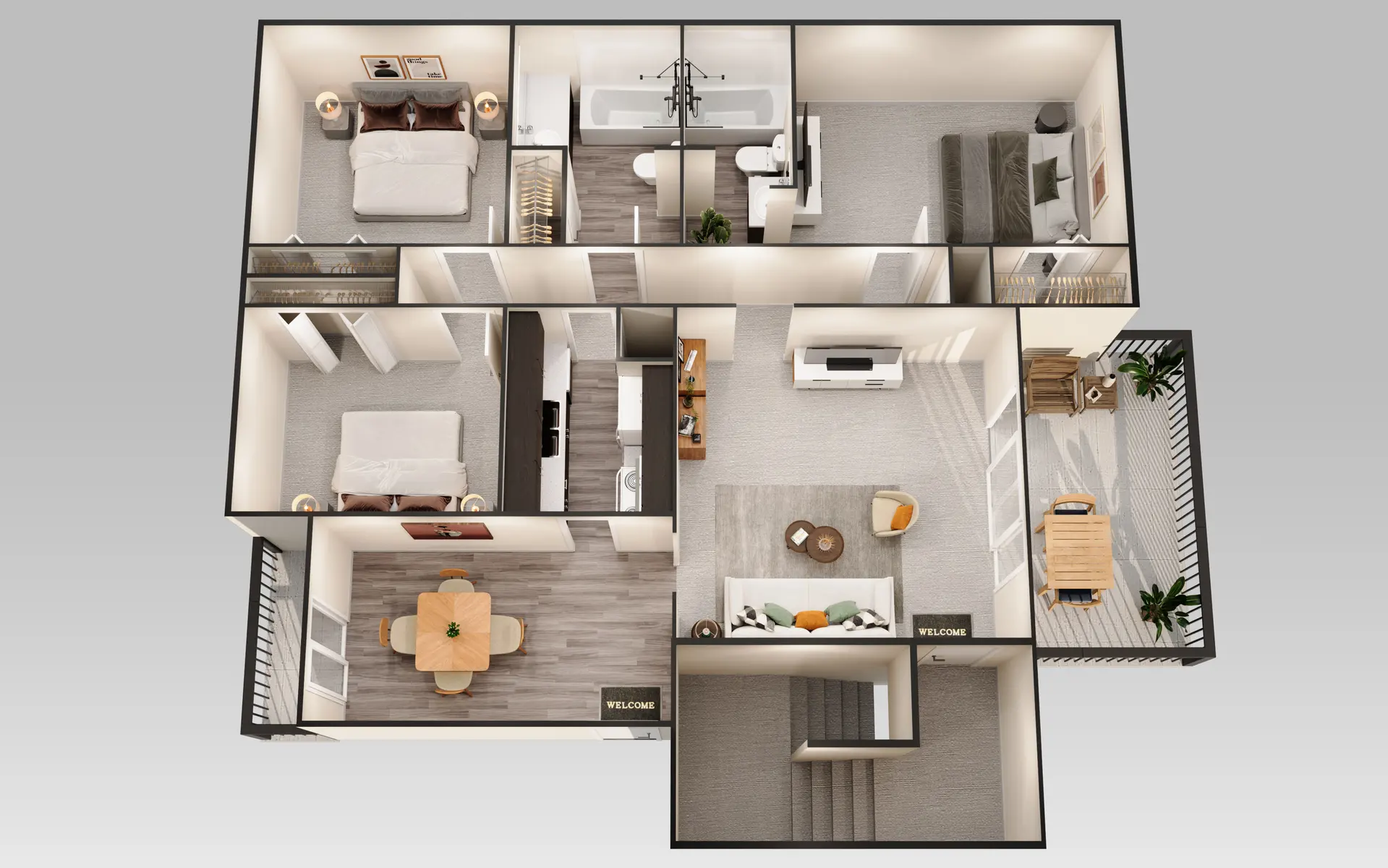 Holiday Hills Apartments - Indoors, Interior Design