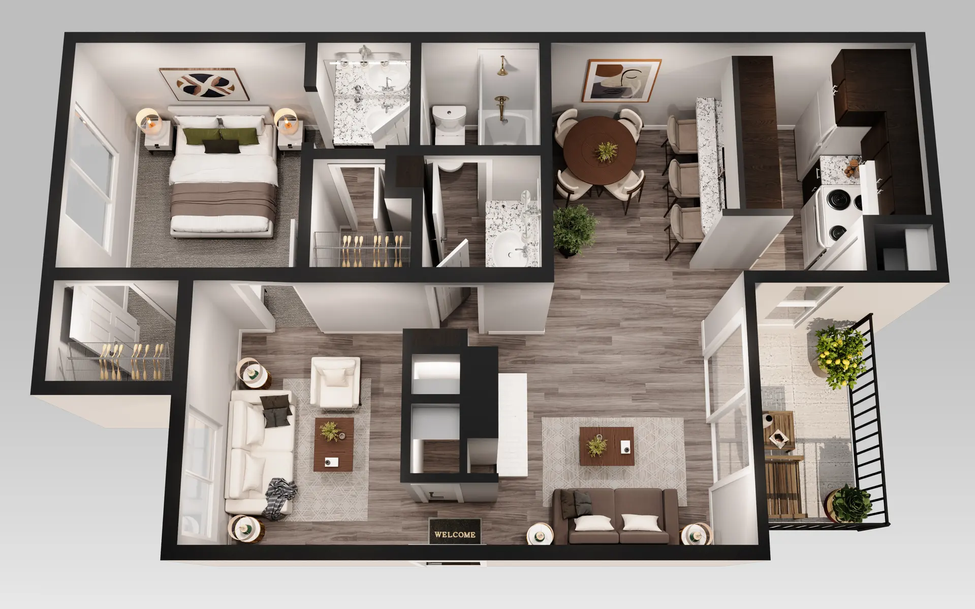 Woodlands of Arlington Apartments - Furniture, Indoors, Living Room