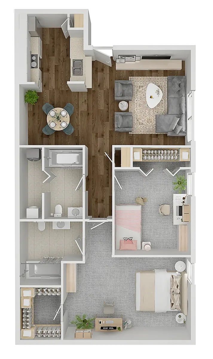 Meriwether Place - Floor Plan, Diagram, Interior Design