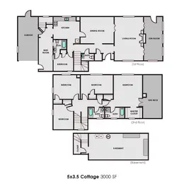 Five Bedroom Three Bath Two Story House with Garage Five Bedroom Three Bath Two Story House with Garage