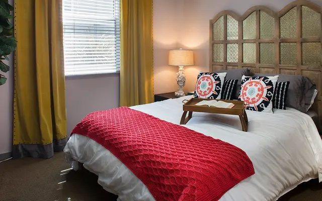 The Brand - Bed, Lamp, Room