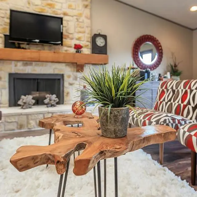 Highpoint Townhomes - Home Decor, Table, Fireplace
