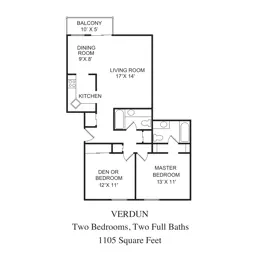 2 Bd/2 Ba Small VRDN