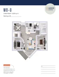 2 Bedroom 1 Bathroom