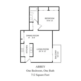 1 Bd/1 Ba Sm ABY