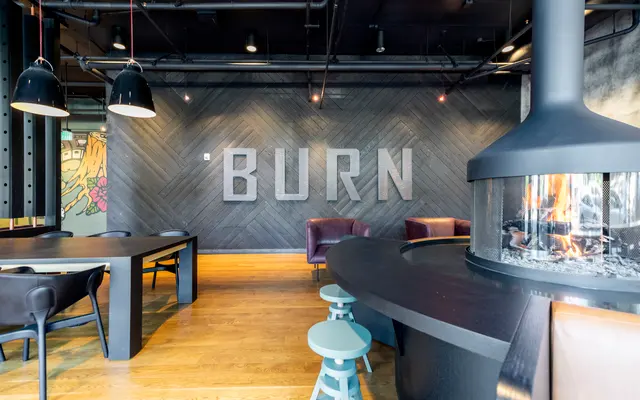 The Strauss on Burnside - Lobby Lounge Area The Strauss on Burnside - Wood