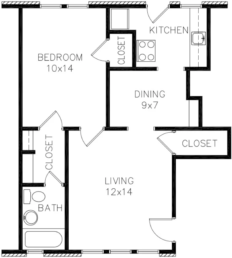 Marquita Court Apartments - Diagram