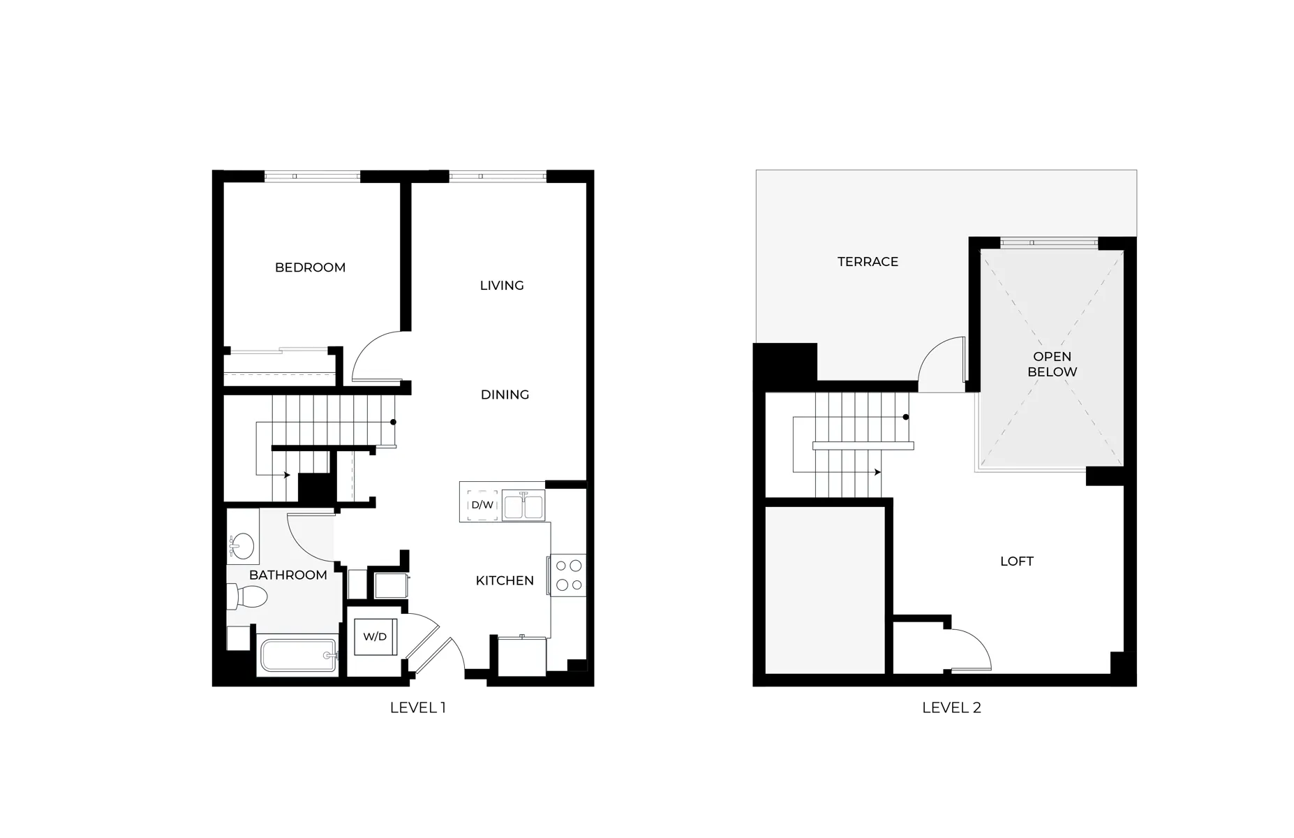 One Bedroom Loft A3L 934 SF.png