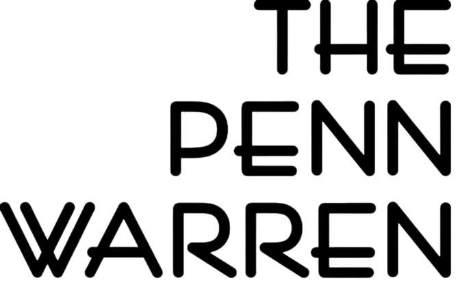 Logo design that features the words 'THE PENN WARREN' in a bold, modern font.