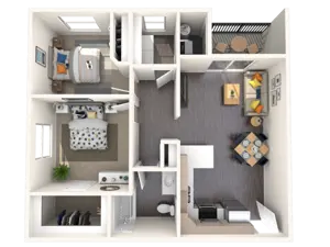 2 Bedroom 1 Bathroom