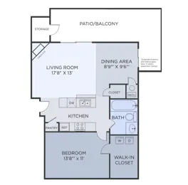 1Bed/1Bath