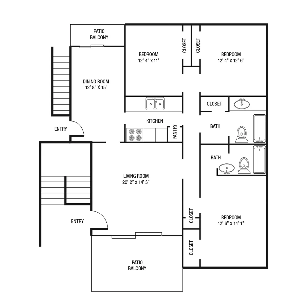 Holiday Hills Apartments Holiday Hills Apartments - Diagram, Floor Plan, Chart