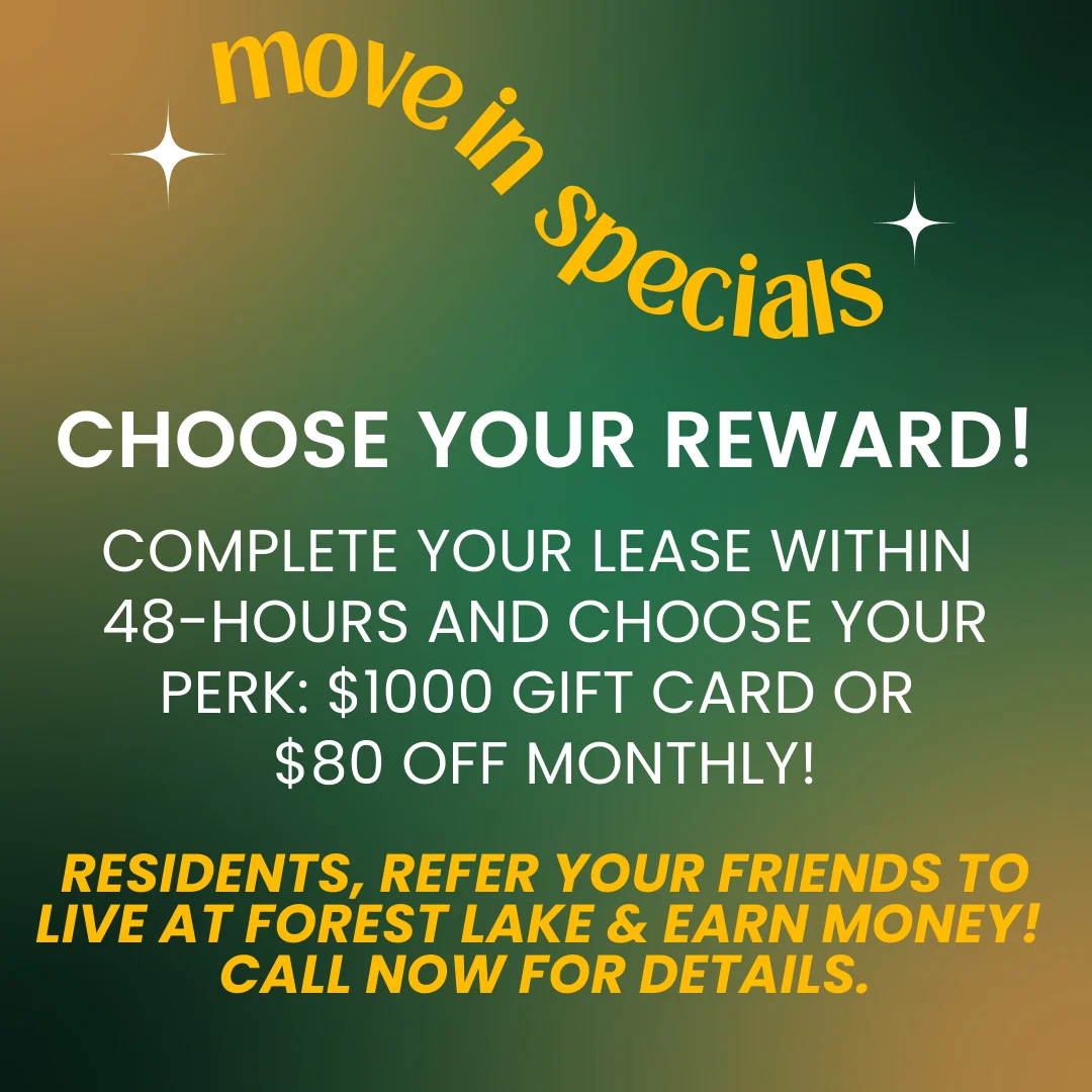 Forest Lake Student Housing - Advertisement, Poster, Text
