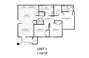 3 Bedroom 2 Bathroom