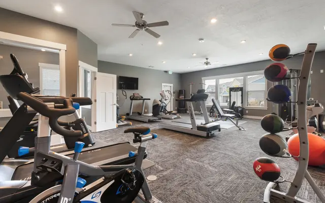Porter Ranch Townhomes - Fitness, Working Out, Ceiling Fan