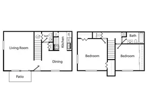 2x2 W/D Townhome Renovated