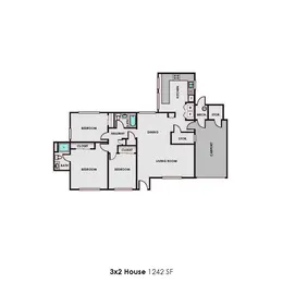 Three Bedroom Two Bath Single Story House Three Bedroom Two Bath Single Story House