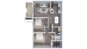 2 Bedroom 1 Bathroom