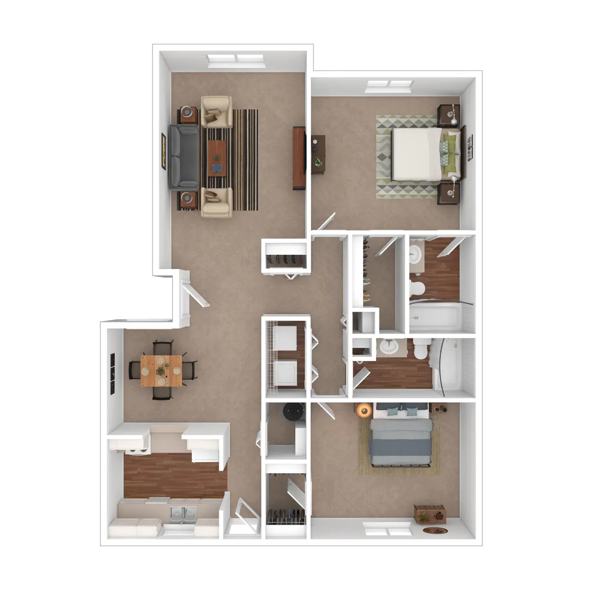 Town South Villas - Diagram, Floor Plan, Switch