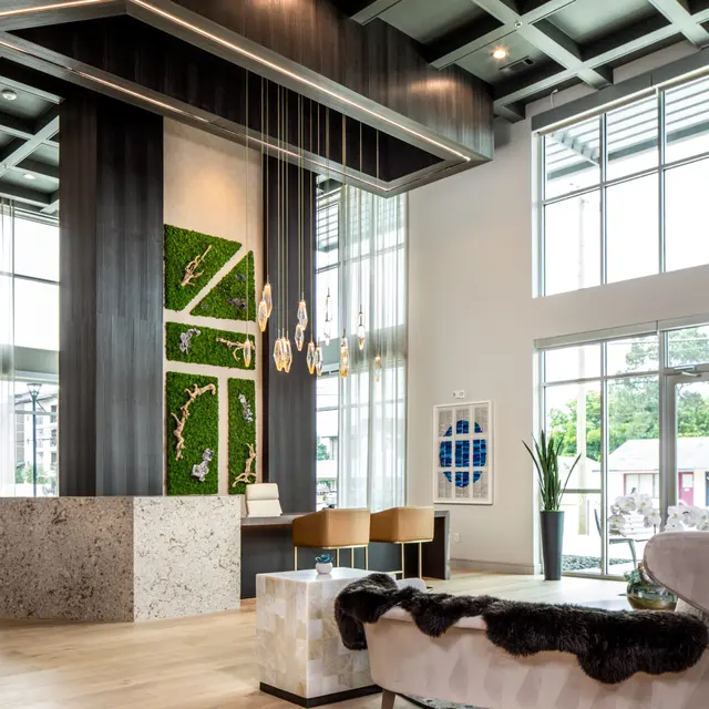 Standard at River District - Interior Design, Indoors, Living Room