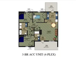 3BR - Duplex and 4-Plex