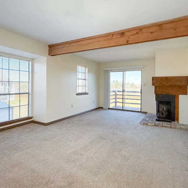Living room, Fireplace, Interior design