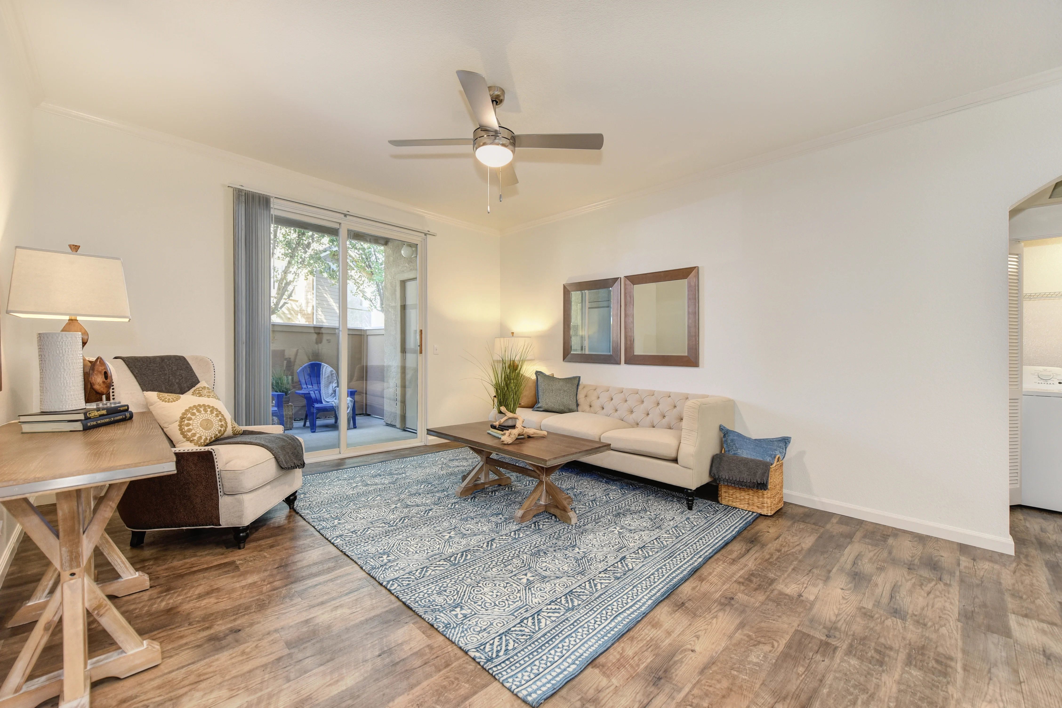 Living Room, Ceiling Fan, Flooring