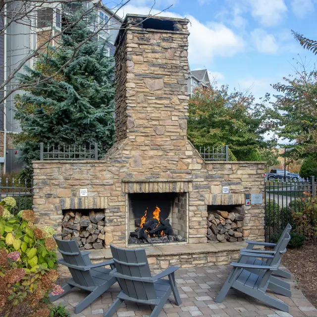 Aventine Asheville - Path, Walkway, Fireplace