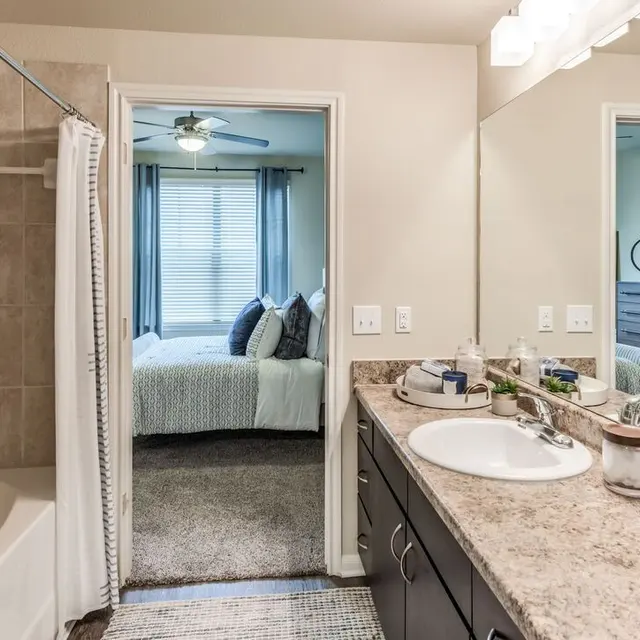 Waterside Village - Bathroom, Indoors, Ceiling Fan