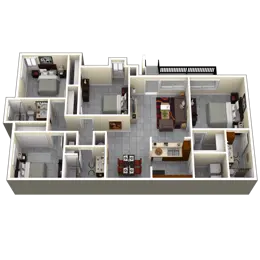 4 Bedroom, 3 Bathroom