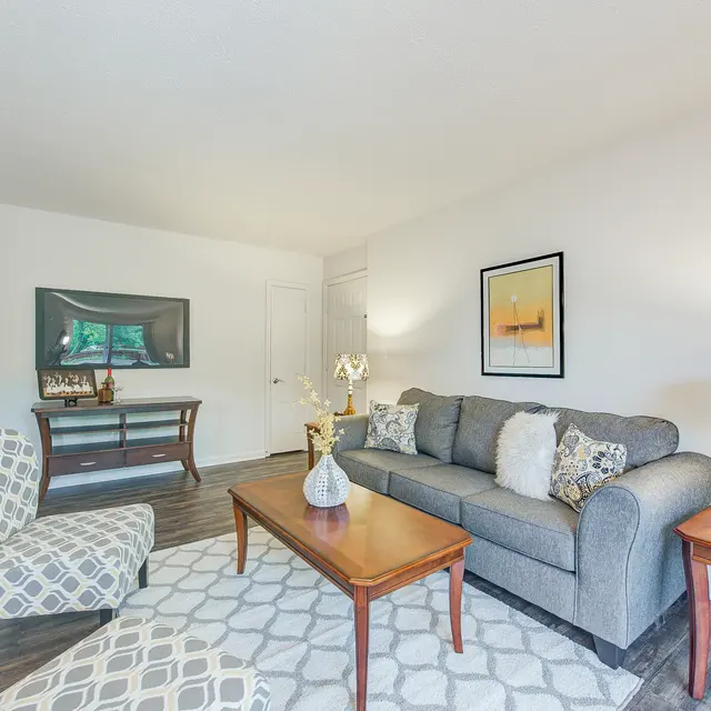 College Courts of Nora - Living Room, Room, Indoors