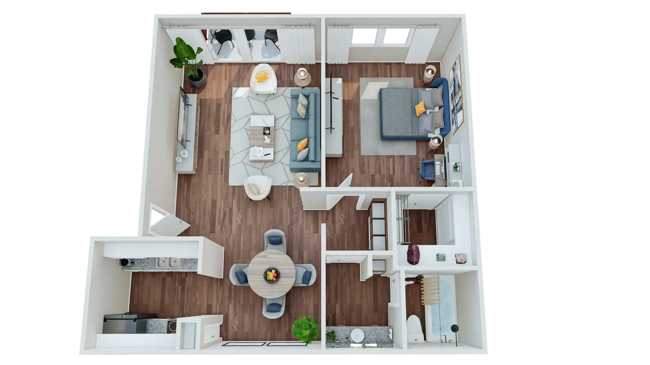 Altura​ Apartments - Diagram, Floor Plan, Indoors