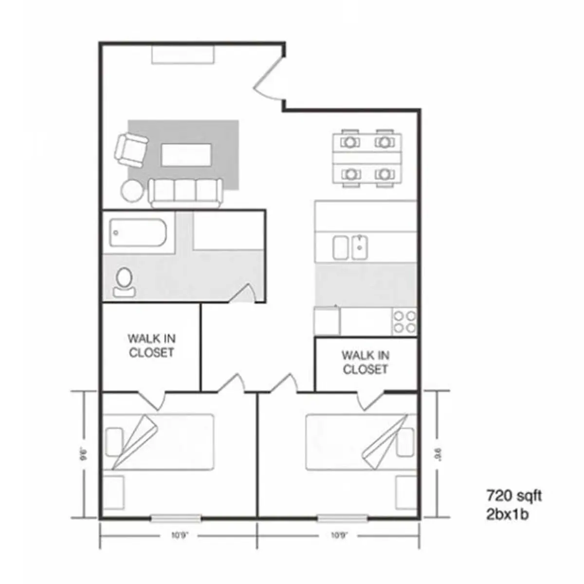 Element Austin Apartments - Diagram, Floor Plan