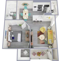 A1 | 1 Bed | 1 Bath | Upgraded