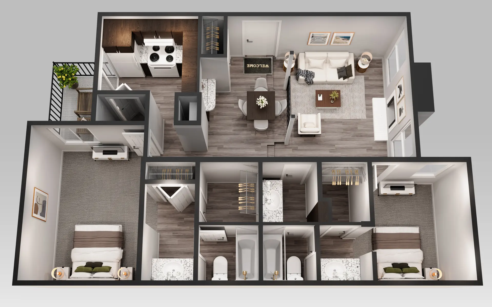 Woodlands of Arlington Apartments - Indoors, Interior Design, Furniture