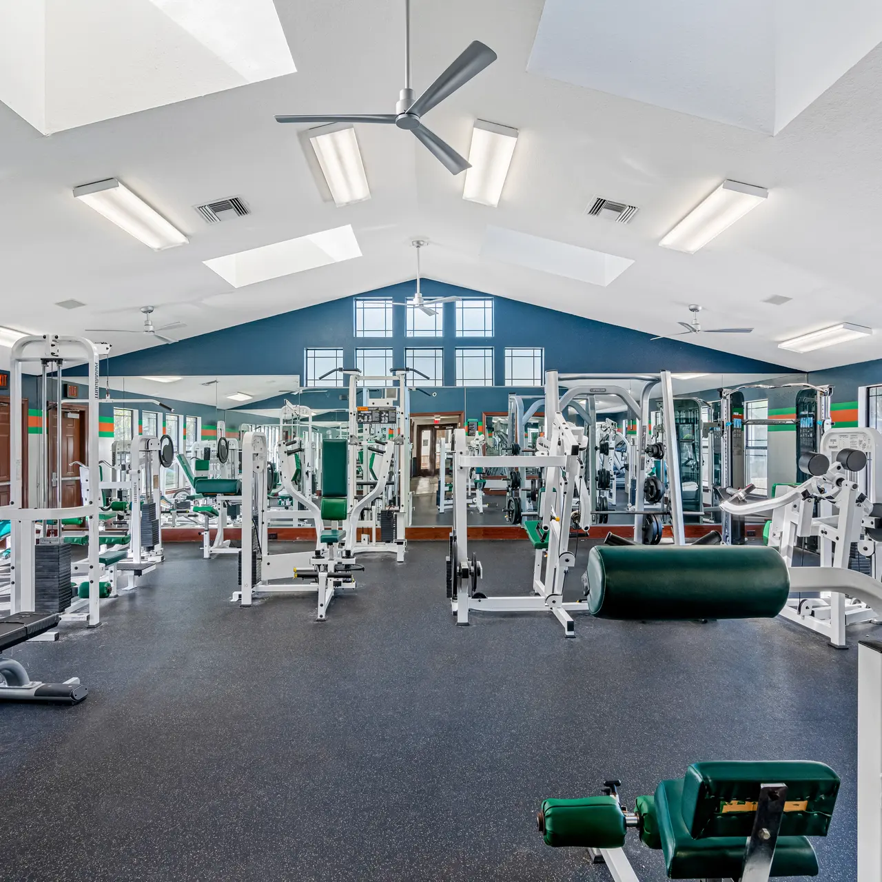 Spacious fitness center
