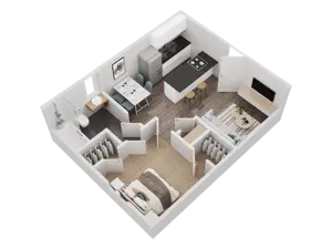 1 Bedroom 1 Bathroom - A2