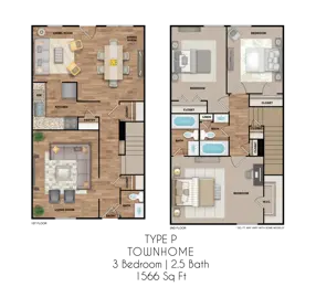 3 Bedroom 2.5 Bathroom